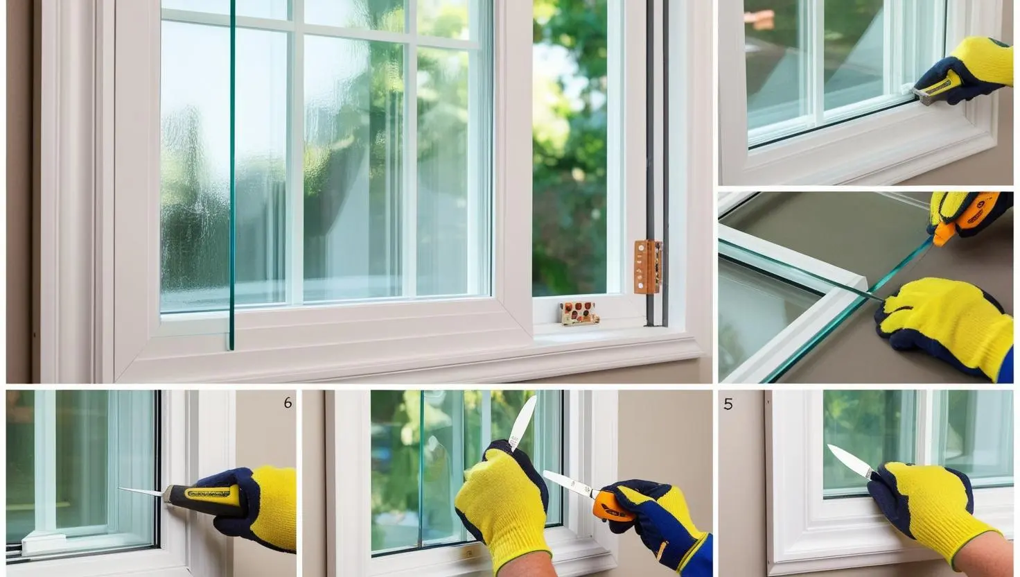 how to install glass window pane​