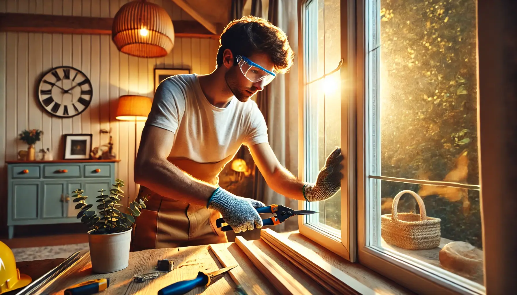 how to remove glass from window frame