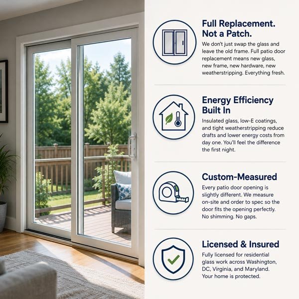 Why homeowners choose Prestine Glass for patio door replacement